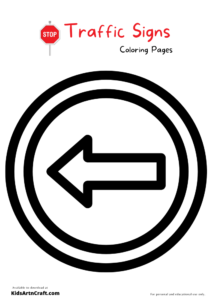 Traffic Signs Coloring Pages For Kids – Free Printables - Kids Art &amp; Craft