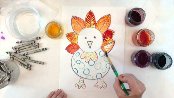 Turkey Art Painting For Kids