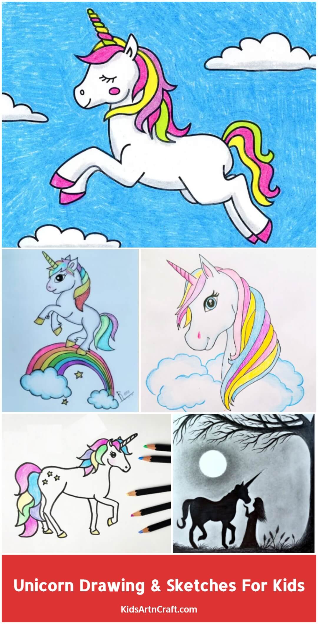 Unicorn Drawing & Sketches for Kids