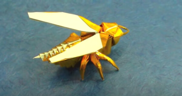 Wasp Origami Paper Craft For Kids Wasp Crafts & Activities for Kids
