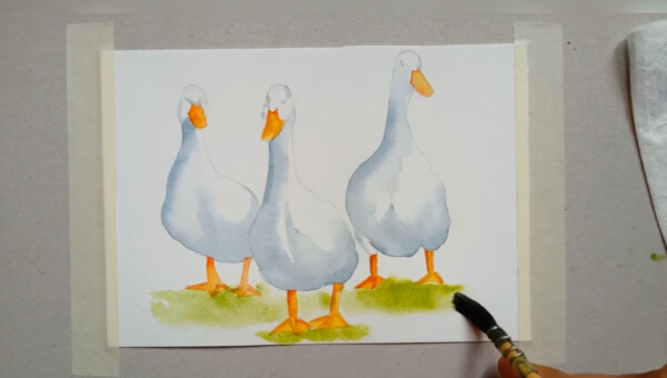 Watercolor Goose Painting Tutorial