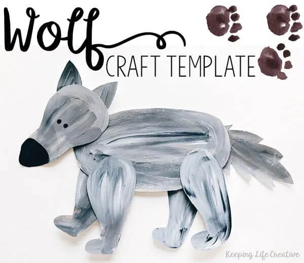 Wolf Craft & Activities Template For Kids