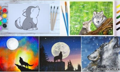 Wolf Paintings for Kids