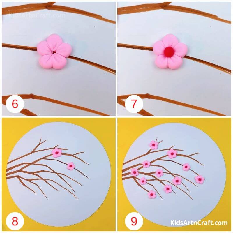 3D Flower Dough Art and Craft for Kids - Step by Step Tutorial