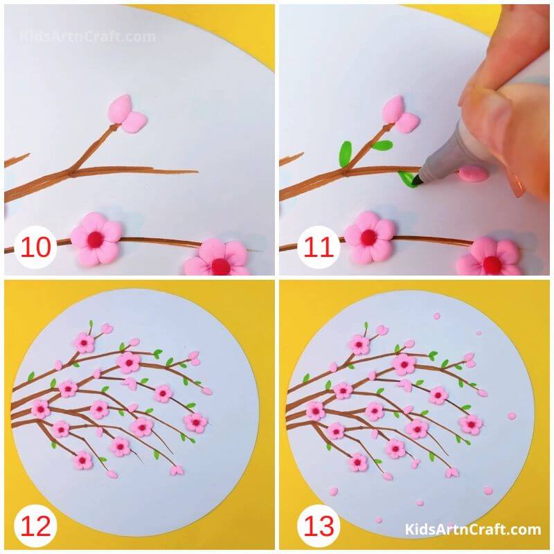 3D Flower Dough Art and Craft for Kids - Step by Step Tutorial
