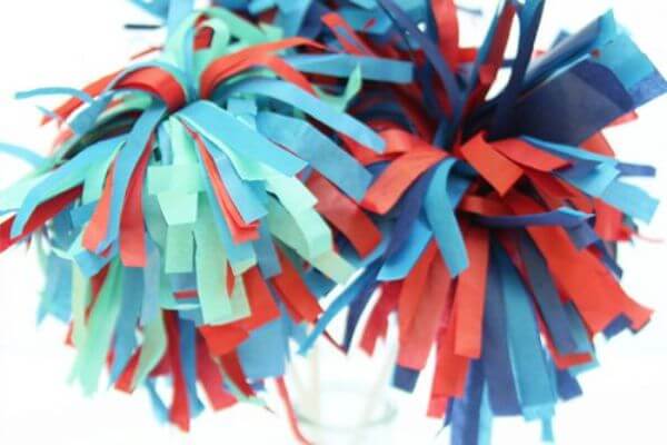 4The July  Tissue Paper Sparklers fireworks Crafts & Activities
