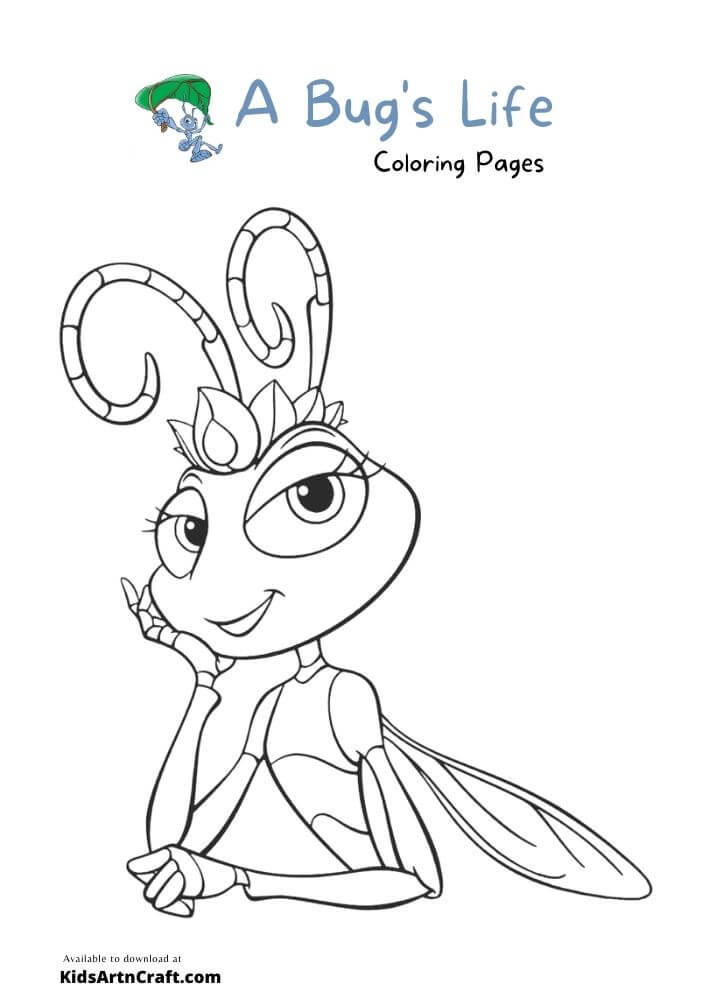 A Bug's Life Coloring Pages For Kids