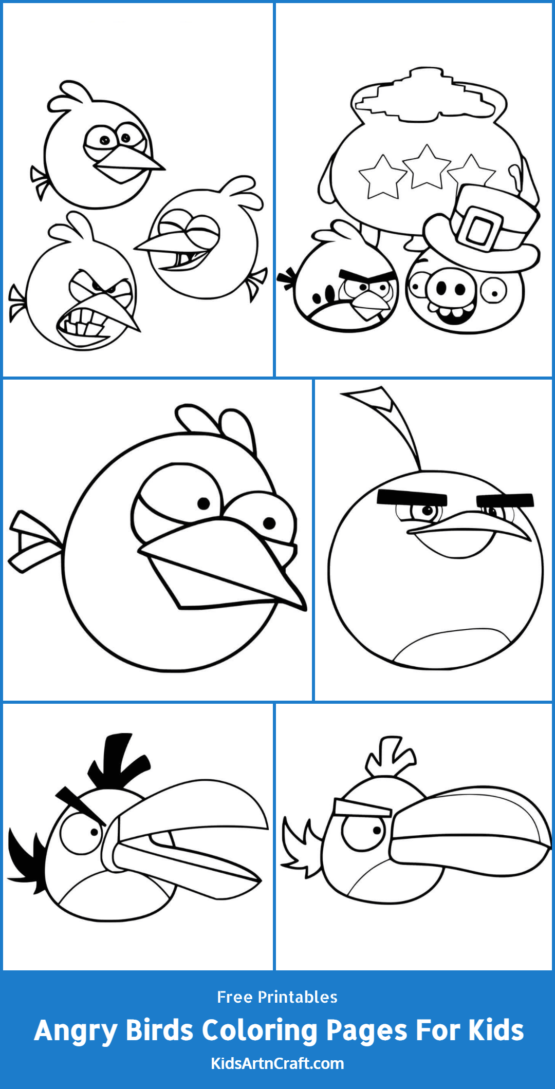 Angry Birds Coloring Pages For Kids – Free Printables