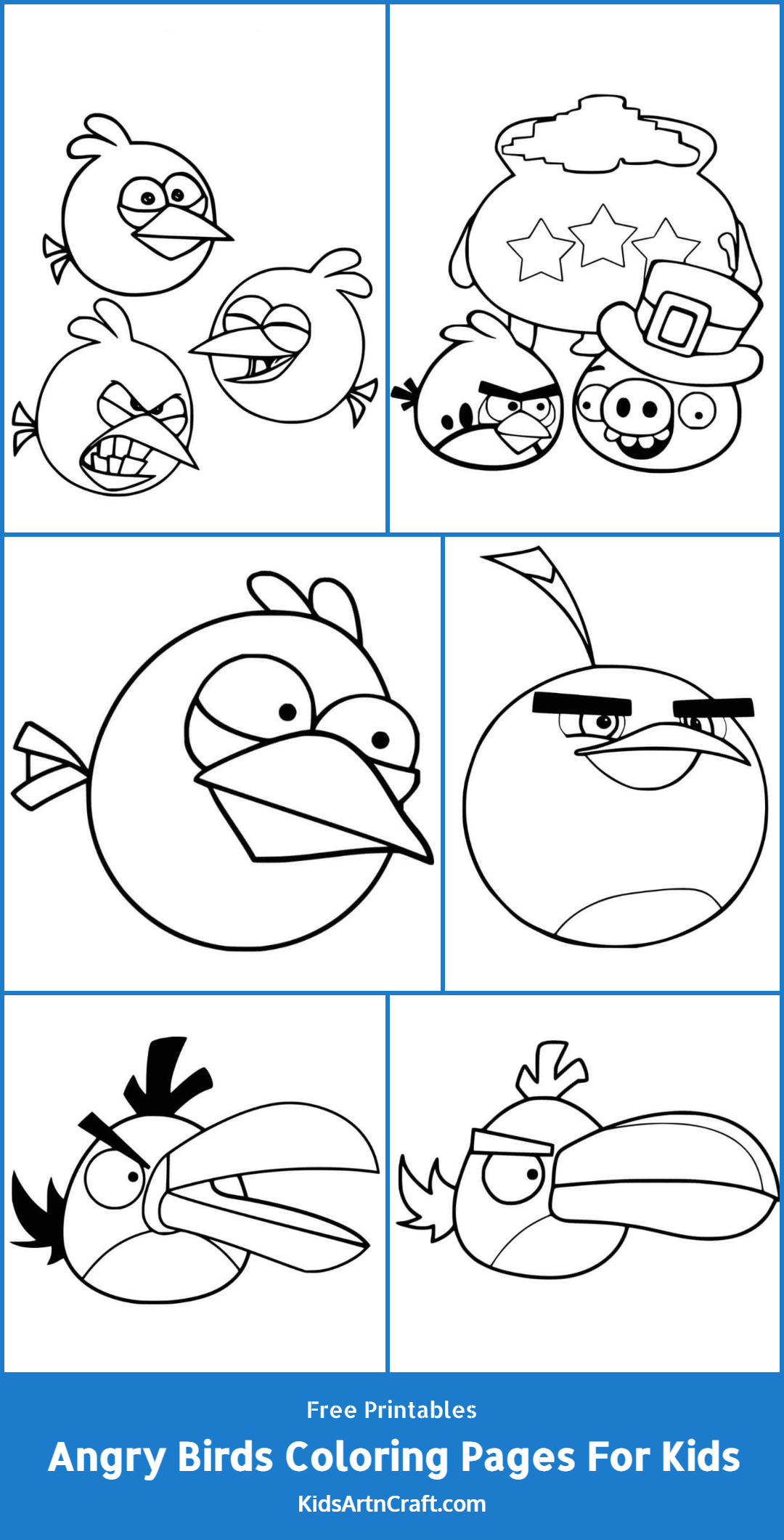 Angry Birds Coloring Pages For Kids Free Printables Kids Art Craft