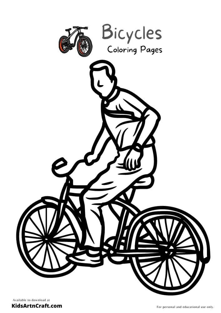 Bicycles Drawing For Kids