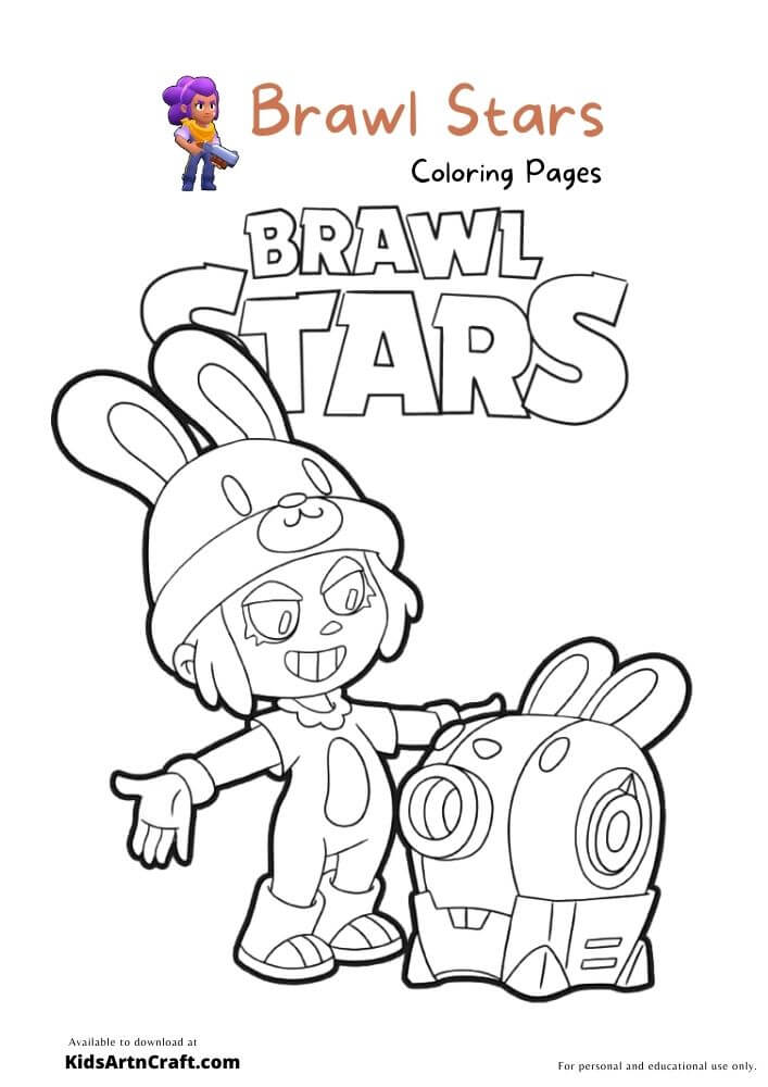 Brawl Stars Coloring Pages For Kids