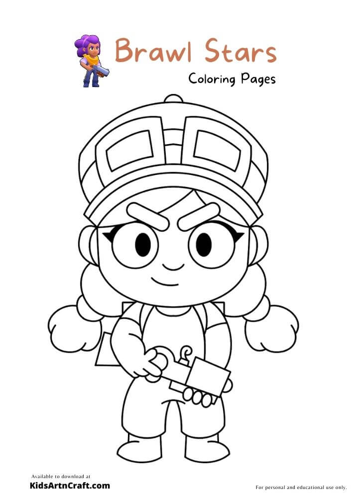 Brawl Stars Coloring Pages For Kids