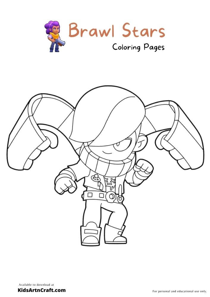 Brawl Stars Coloring Pages For Kids