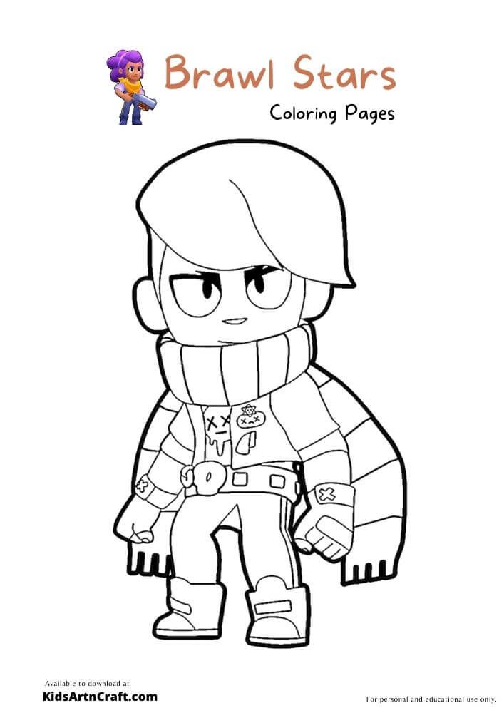 Brawl Stars Coloring Pages For Kids