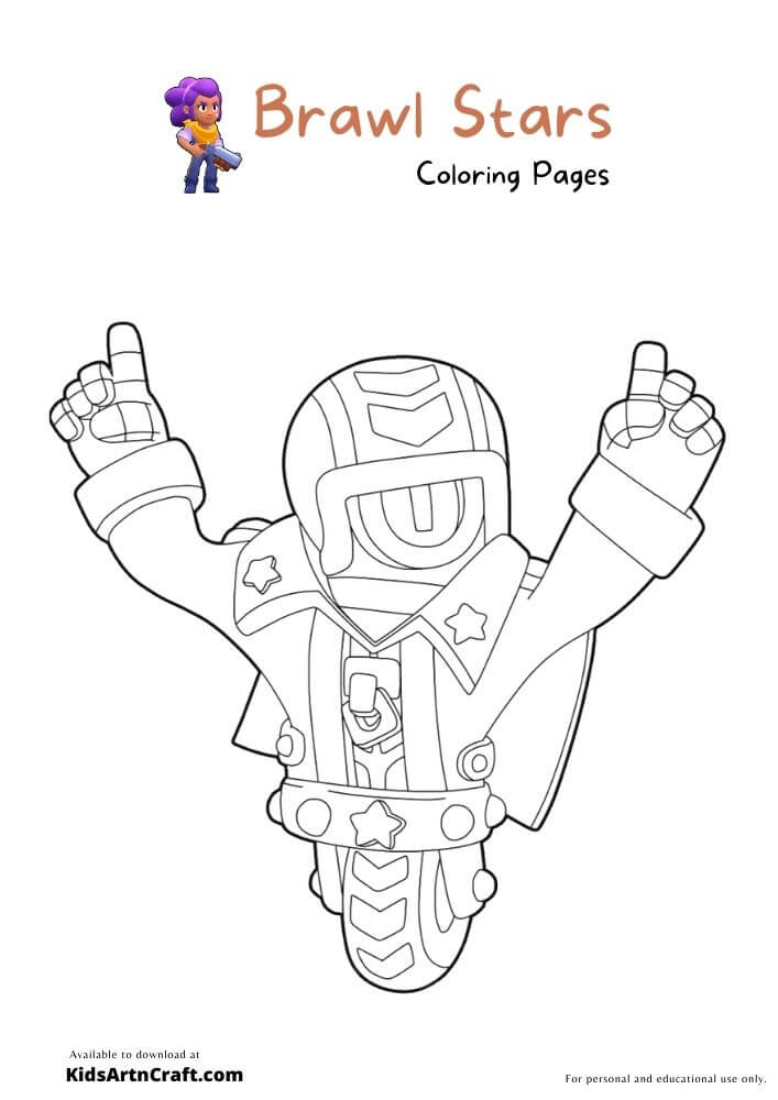 Brawl Stars Coloring Pages For Kids