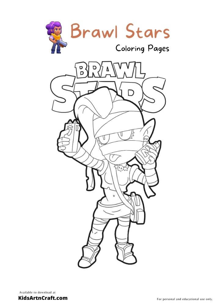 Brawl Stars Coloring Pages For Kids