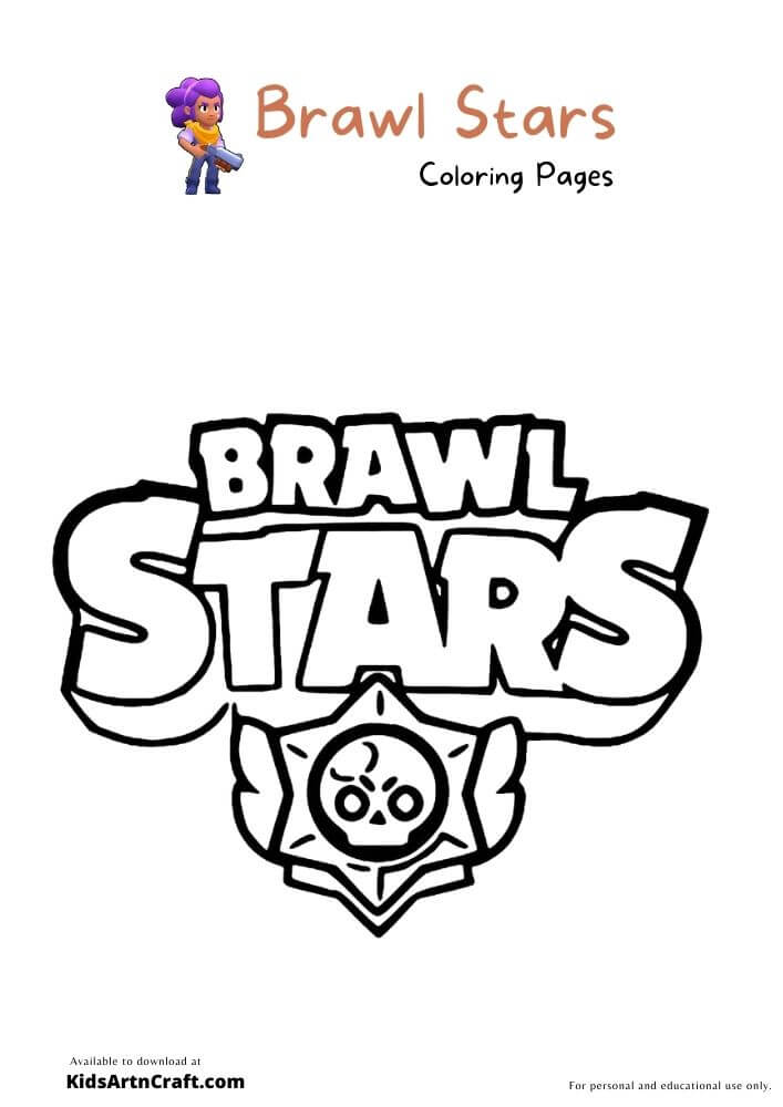 Brawl Stars Coloring Pages For Kids