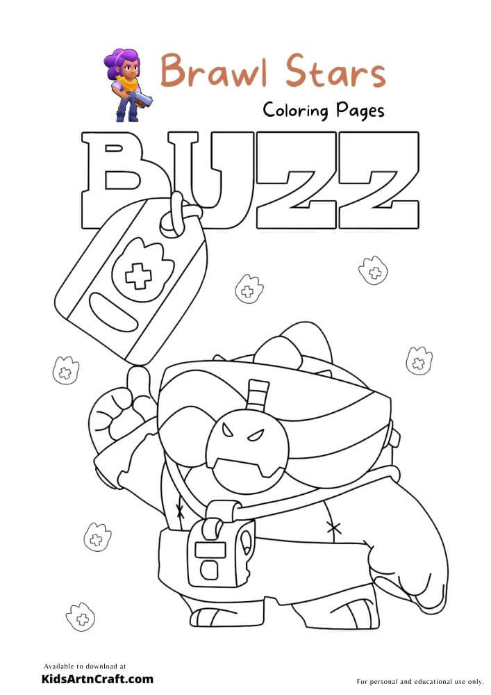 Brawl Stars Coloring Pages For Kids