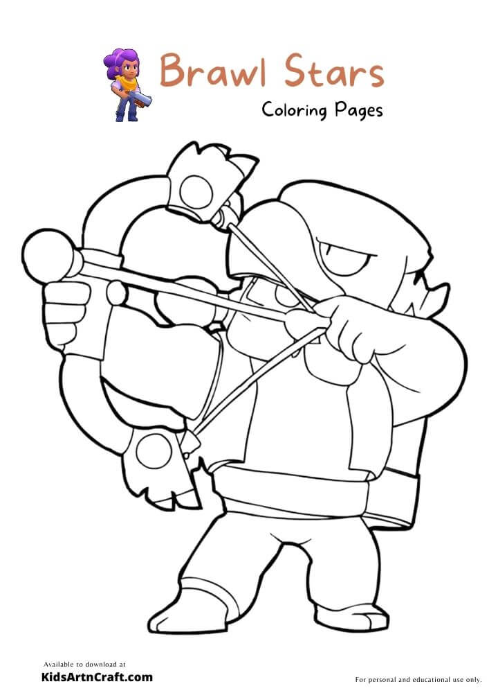 Brawl Stars Coloring Pages For Kids