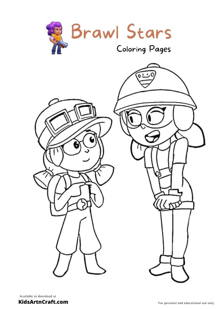 Brawl Stars Coloring Pages For Kids