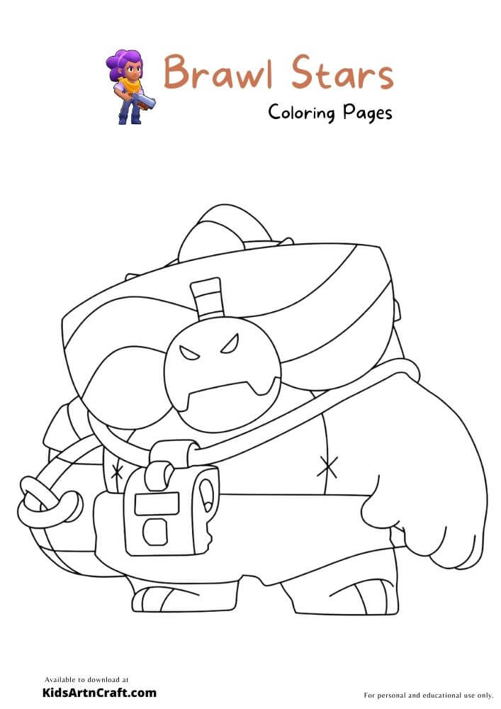 Brawl Stars Coloring Pages For Kids