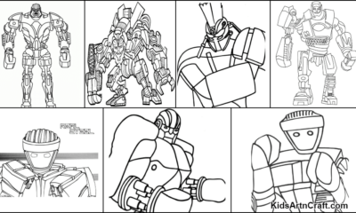 Real Steel Coloring Pages For Kids – Free Printables-featured