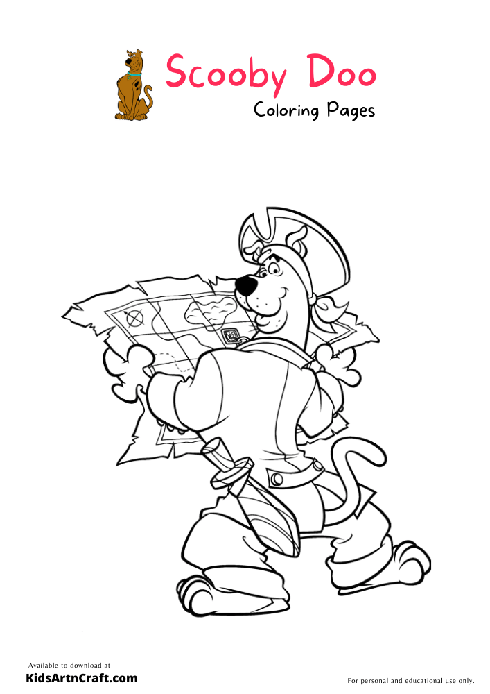 Scooby Doo Coloring Pages For Kids – Free Printables