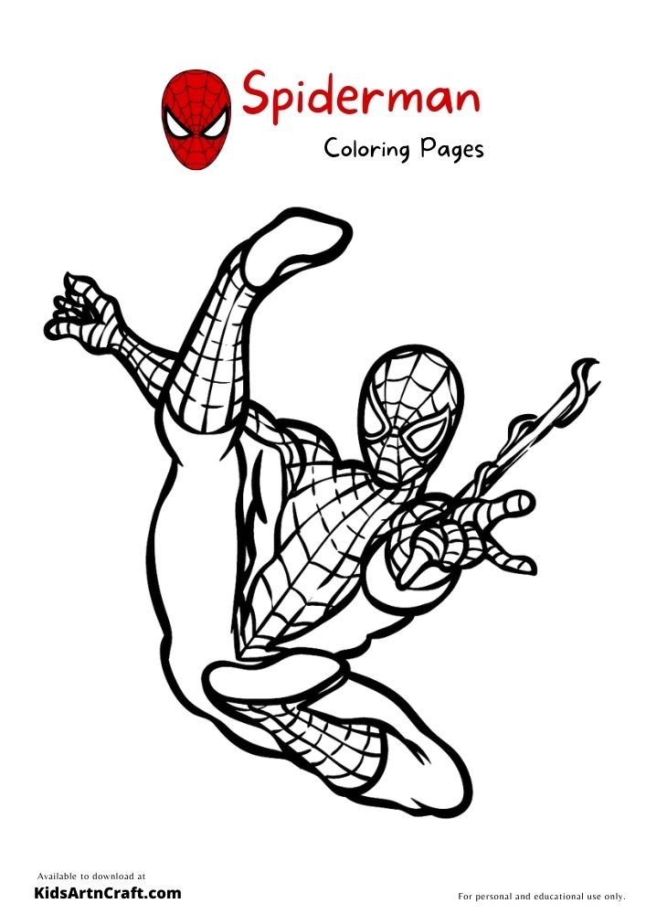 Spiderman Drawing For Kids