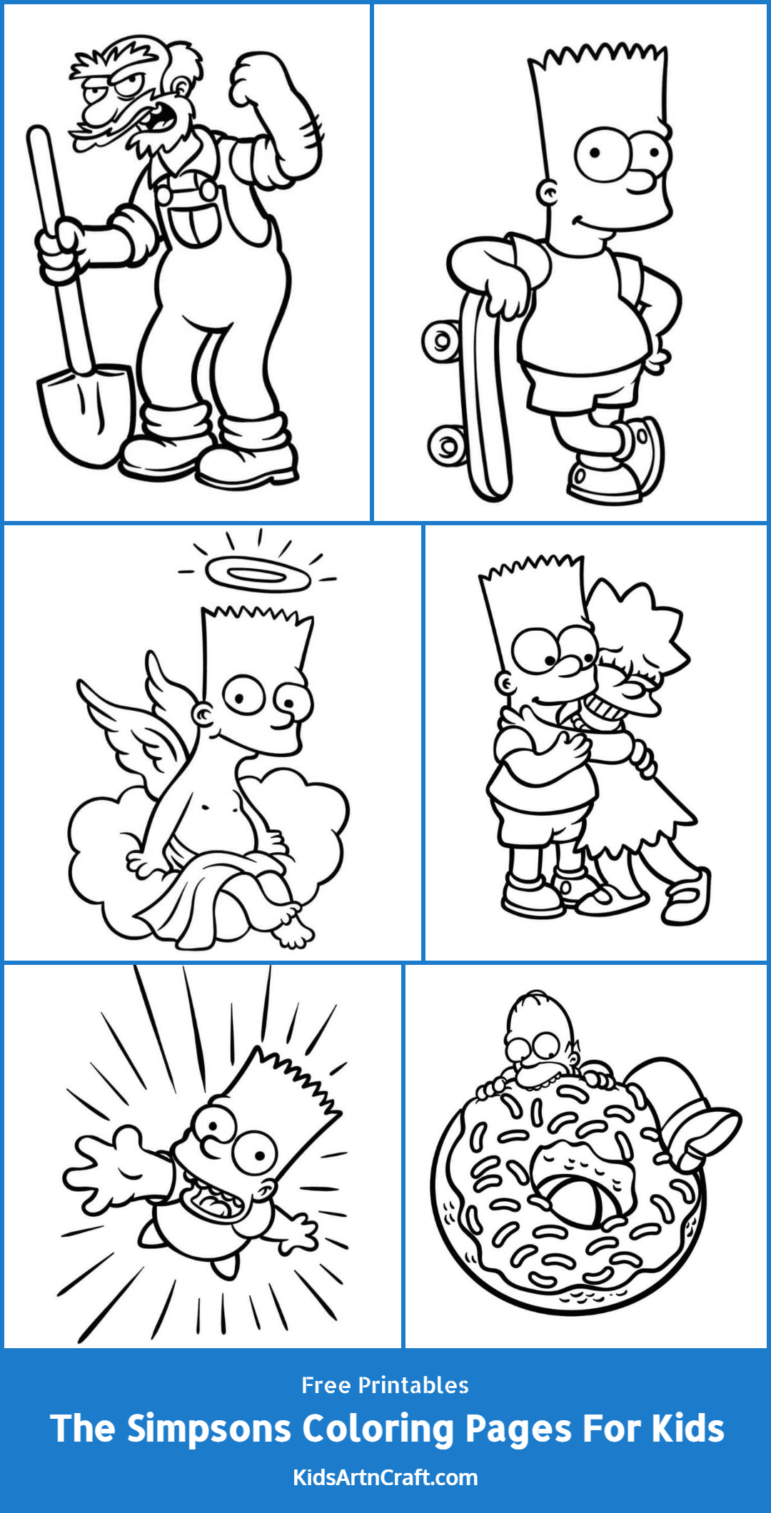The Simpsons Coloring Pages For Kids – Free Printables