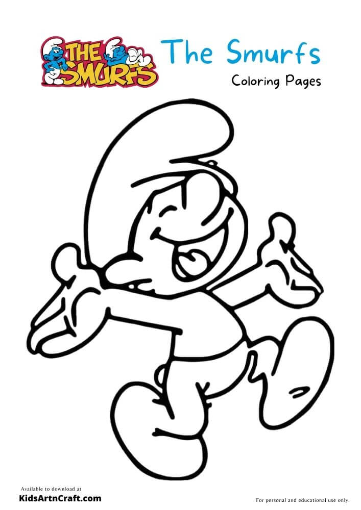 The Smurfs Coloring Pages For Kids