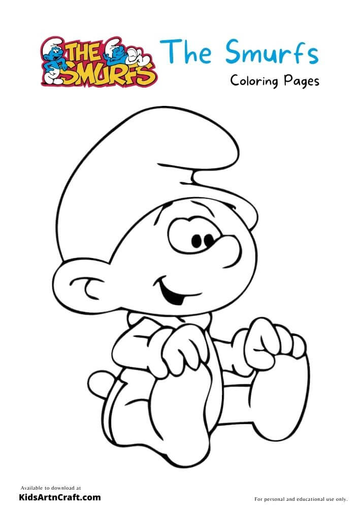 The Smurfs Drawing For Kids