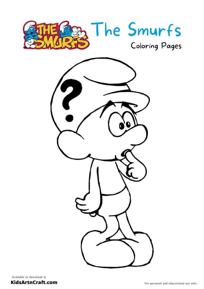 The Smurfs Coloring Pages For Kids-