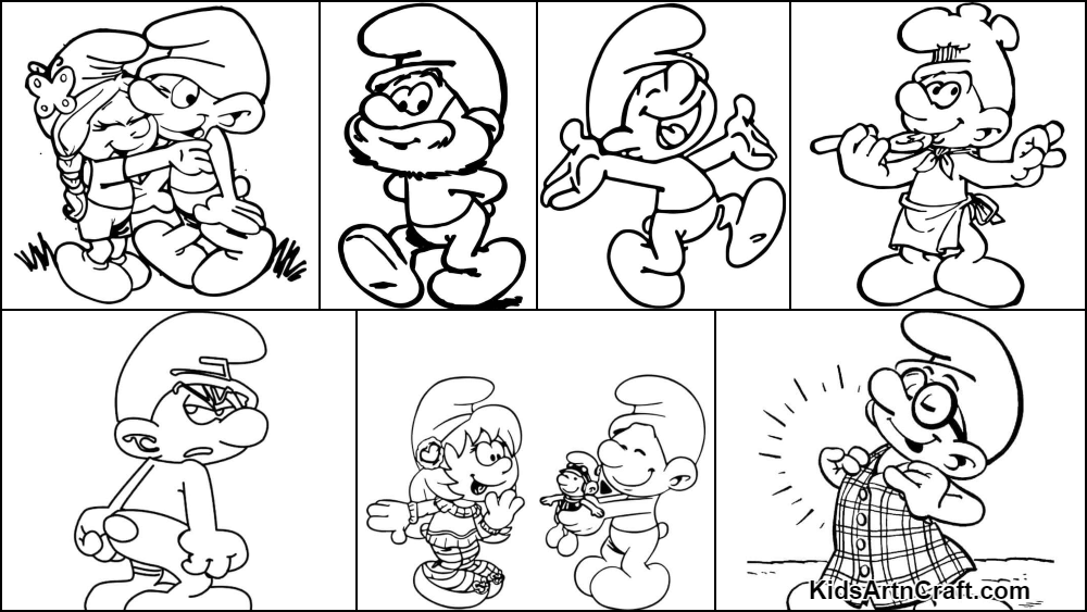 Smurfs Coloring Pages Games For Kids