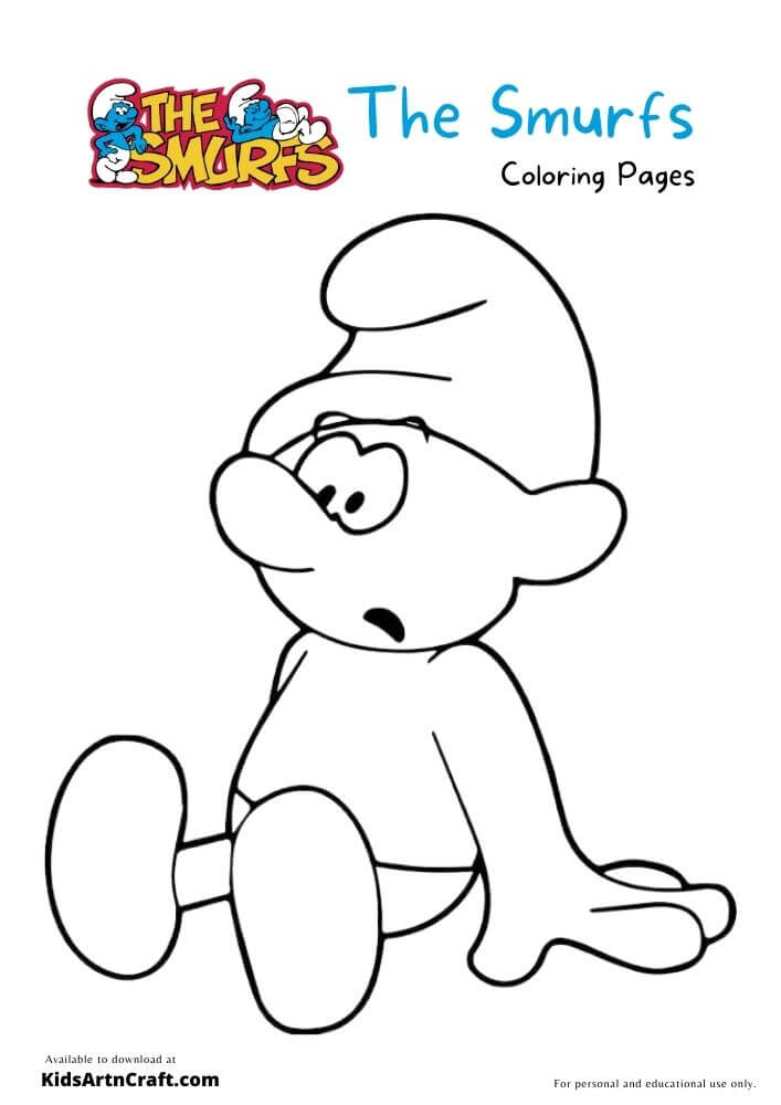 The Smurfs Drawing For Kids
