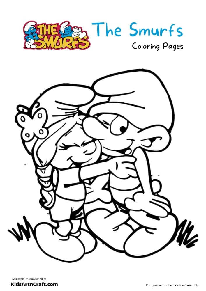 The Smurfs Coloring Pages For Kids