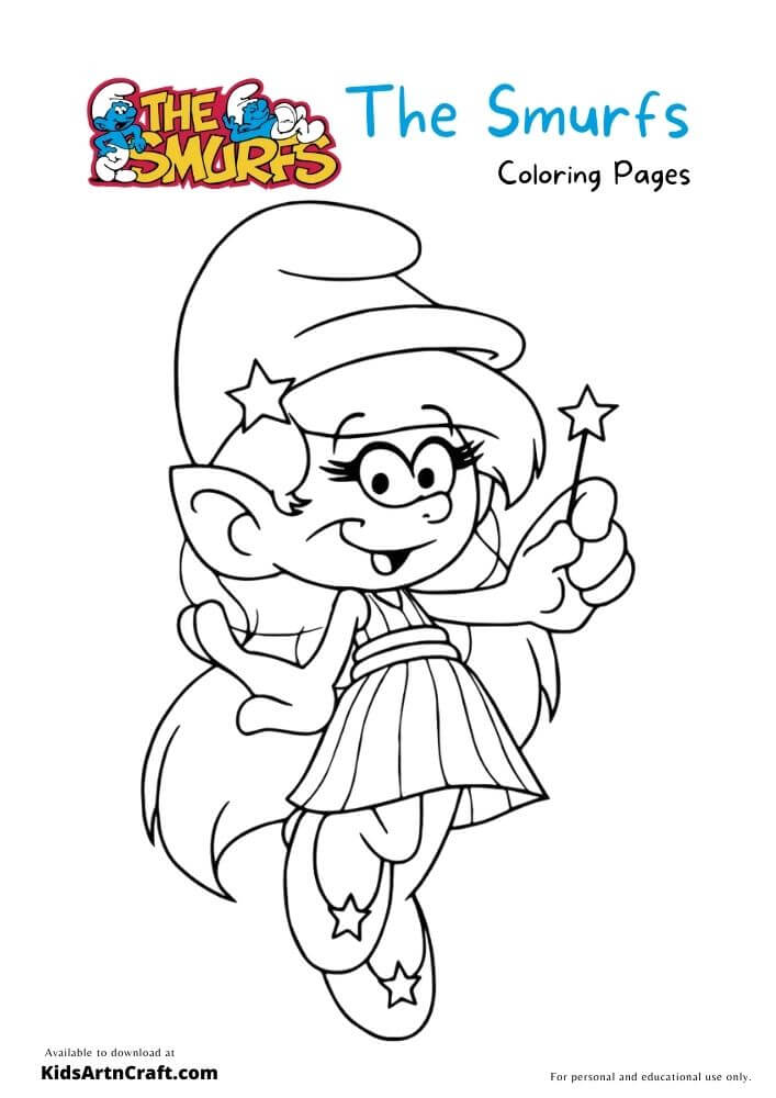 The Smurfs Coloring Pages For Kids-
