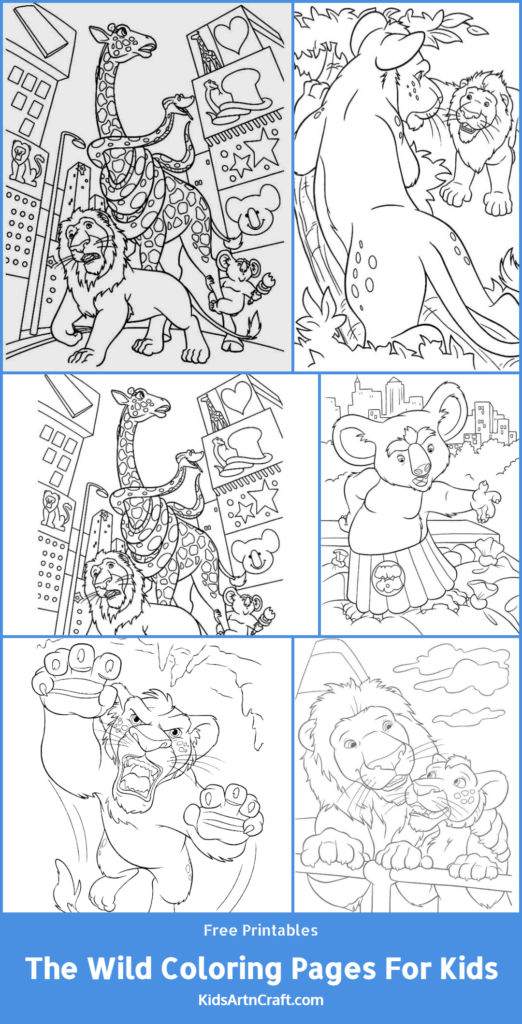 The Wild Coloring Pages For Kids – Free Printables