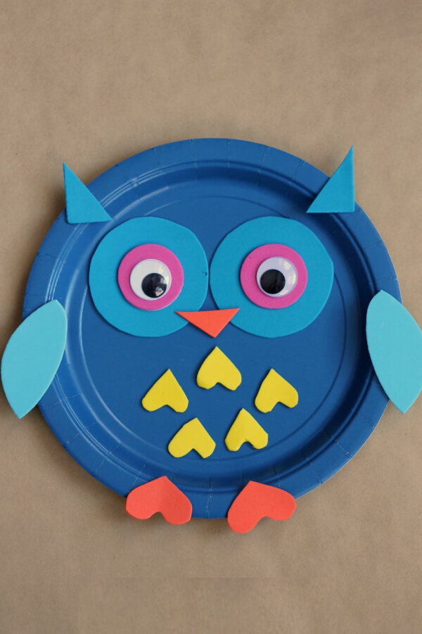 Adorable Paper Plate Owl Craft For Kids