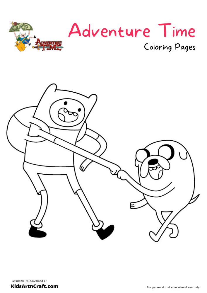 Adventure Time Coloring Pages For Kids