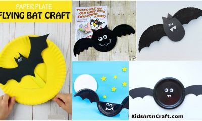 Bat Paper Plate Crafts for Kids