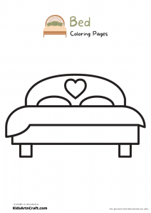 Bed Coloring Pages For Kids – Free Printables - Kids Art &amp; Craft