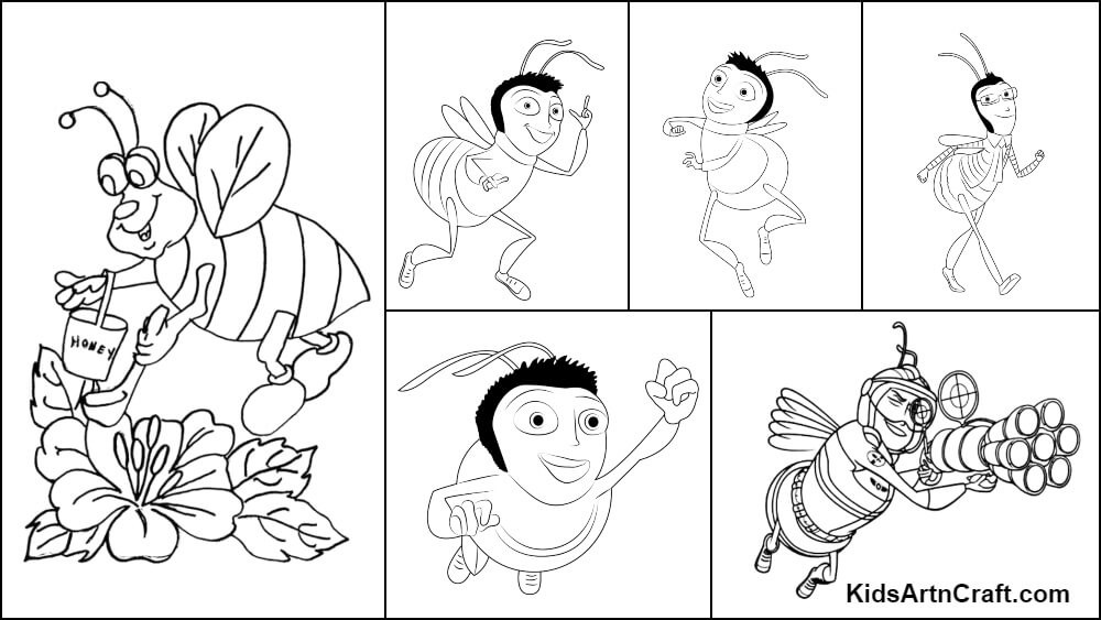Bee Movie Coloring Pages For Kids – Free Printables