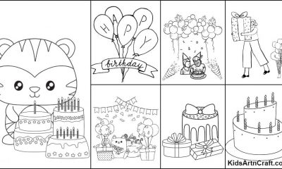 Birthday Coloring Pages For Kids – Free Printables