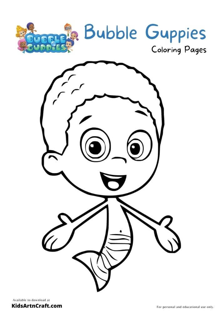 Bubble Guppies Coloring Pages For Kids