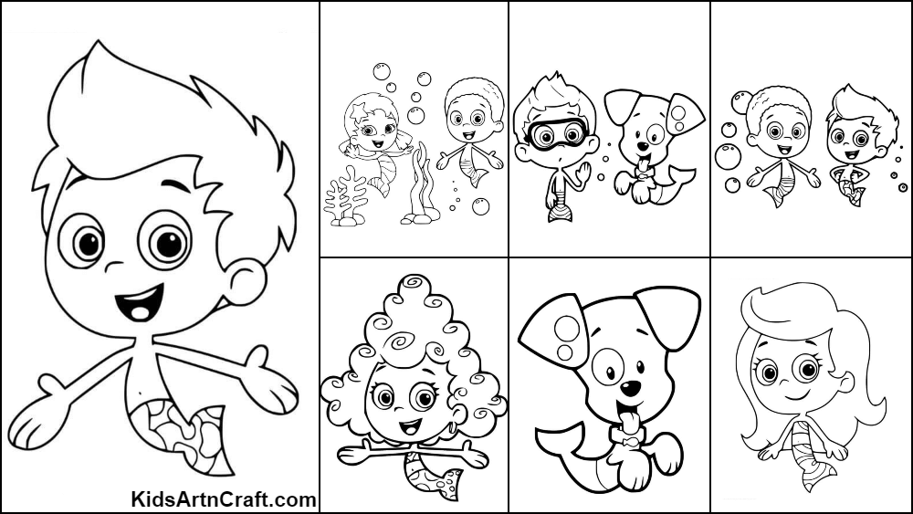 Bubble Guppies Coloring Pages For Kids – Free Printables