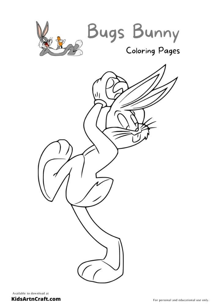 Bugs Bunny Coloring Pages For Kids