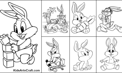 Bugs Bunny Coloring Pages For Kids – Free Printables