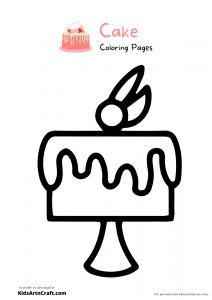 Cake Coloring Pages For Kids – Free Printables - Kids Art &amp; Craft
