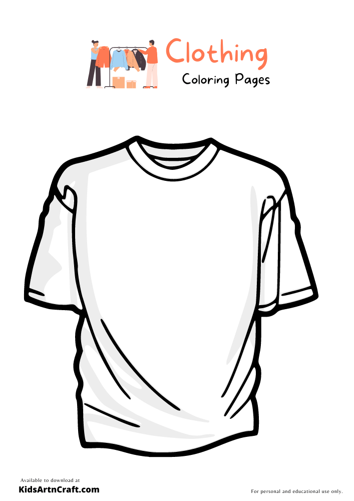 Shirt Coloring Page