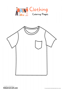 Clothing Coloring Pages For Kids – Free Printables - Kids Art & Craft